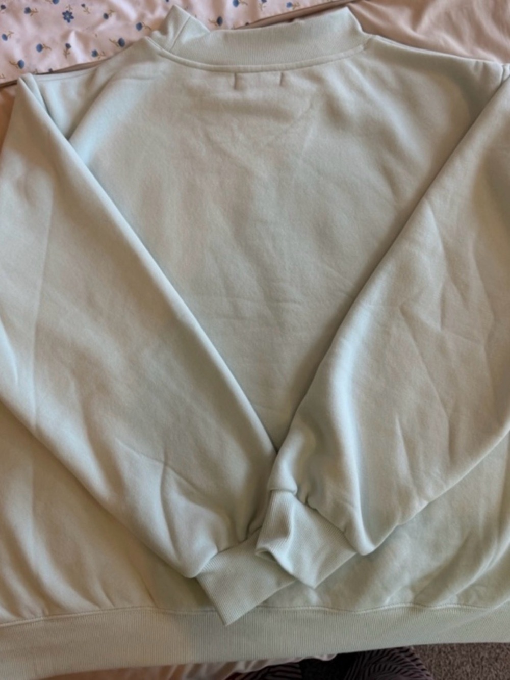 Parke Light Blue mock Sweatshirt with White Logo size L/XL - Picture 3 of 3